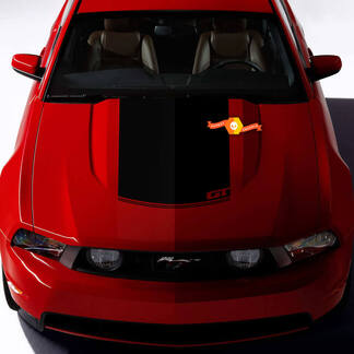 Calcomanía decorativa de capó para Ford Mustang 2005-2024 GT estilo 2
