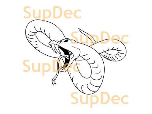 Serpiente vinilo arte pared ventana baño pegatina calcomanía extraíble #14
