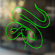 Serpiente vinilo arte pared ventana baño pegatina extraíble #15
_2