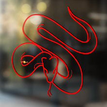 Serpiente vinilo arte pared ventana baño pegatina extraíble #15
_4