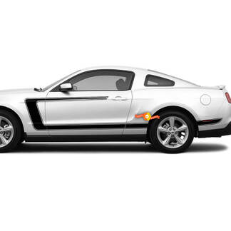 Calcomanías de vinilo C-Stripes Boss Style para Ford Mustang 2005-2024
 1