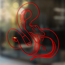 Serpiente vinilo arte pared ventana baño pegatina calcomanía extraíble #16
_4