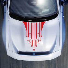 Pegatina de calcomanía de capucha para Dodge Charger Electric
 3