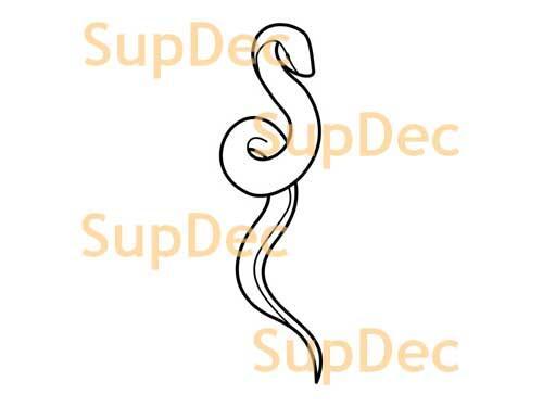 Serpiente vinilo arte pared ventana baño pegatina extraíble #17
