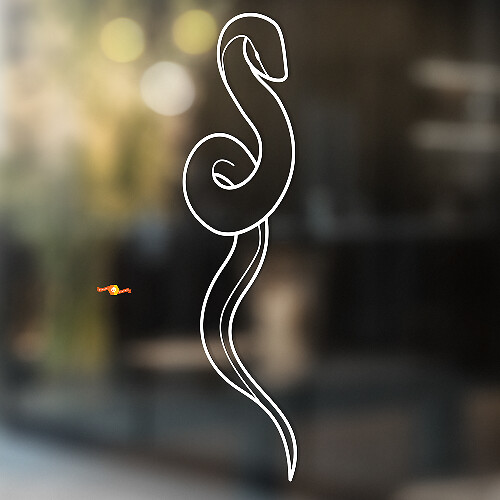 Serpiente vinilo arte pared ventana baño pegatina extraíble #17
