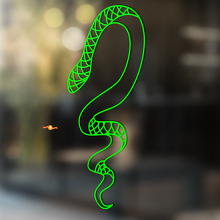 Vinilo decorativo de pared de serpiente para el hogar y baño_2