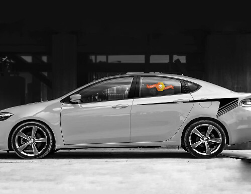 Docalas de rayas de acento del cuarto trasero para Dodge Dart
