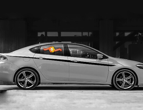 Adhesivo de vinilo lateral estilo Javelin para Dodge Dart