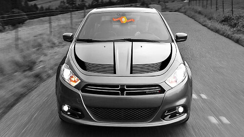 Juego de pegatinas de vinilo con franjas para capó Accent para Dodge Dart 2013-18