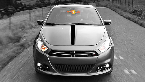 Dodge Dart 2013-2020 Rayas decorativas en el centro del capó