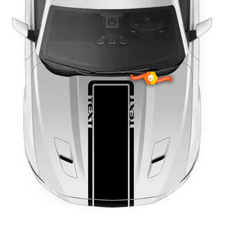 Raya de calcomanía decorativa con texto personalizado para Ford Mustang 2005 - 2024
 1