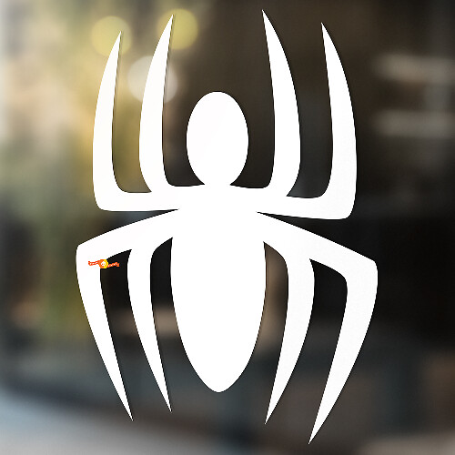Silhueta de Araña Estilo Minimalista Adhesivo Universal de Vinilo_1