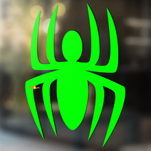 Silhueta de Araña Estilo Minimalista Adhesivo Universal de Vinilo_2