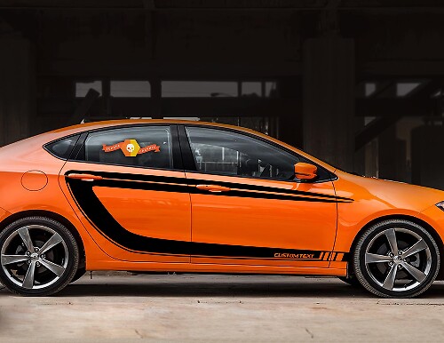 Calcomanía de vinilo de franjas C laterales 2 para Dodge Dart