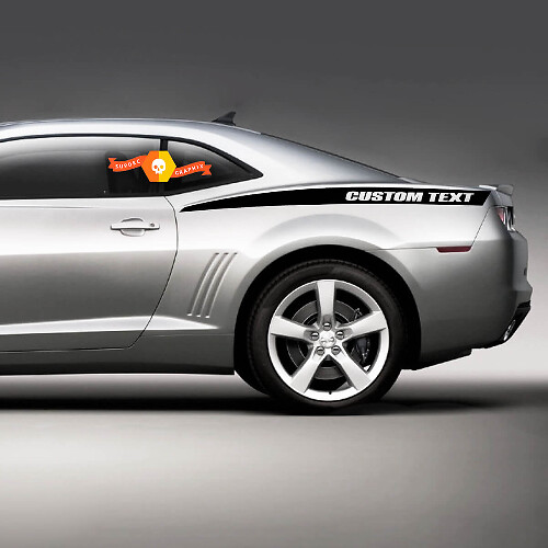 Calcomanía de Raya Lateral Trasera con Texto Personalizado para Chevrolet Camaro 2010-2024