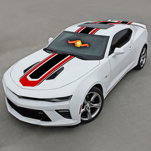 Chevrolet Camaro 2016-2018 Hot Wheels Style Rayas superiores
