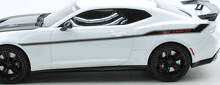 Kit de calcomanías de vinilo con franjas laterales estilo Exorcista ZL1 para Chevrolet Camaro 2017-2019_2
