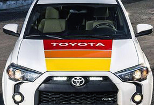 Vinilo de franjas clásicas para capó para Toyota Tundra Tacoma 4Runner