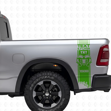 Kit de Calcomanías de Vinilo de Tiras Laterales Traseras Estilo HEMI Personalizadas para Dodge Ram 1500-3500_3