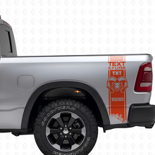 Kit de Calcomanías de Vinilo de Tiras Laterales Traseras Estilo HEMI Personalizadas para Dodge Ram 1500-3500_4