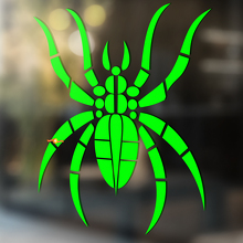 Calcomanía adhesiva para ventana y pared de vinilo de araña, extraíble #9
_2