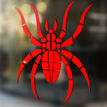 Calcomanía adhesiva para ventana y pared de vinilo de araña, extraíble #9
_4