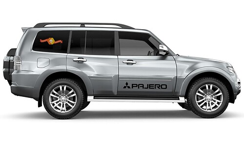 Kit de Vinilos para Puerta Lateral con Logotipo Pajero para Mitsubishi Pajero IV