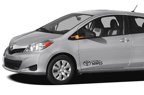 Calcomanía de Vinilo con Logo Yaris para Puerta Lateral Toyota Yaris