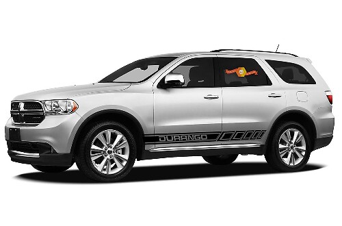 Kit de adhesivos de vinilo con rayas laterales en contorno de marca para Dodge Durango