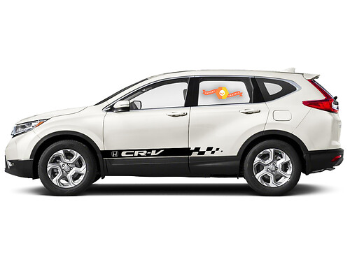 Honda CR-V 2x rayas laterales calcomanía vinilo gráficos racing sticker logo alta calidad
