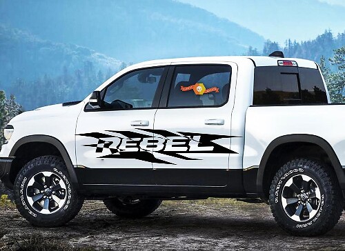 Kit de Vinilos Laterales Rebel para Dodge Ram 1500 2500 3500