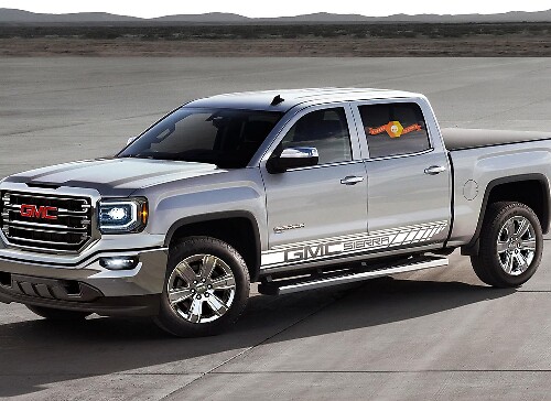 Kit de vinilos decorativos con franja lateral para GMC Sierra 1500