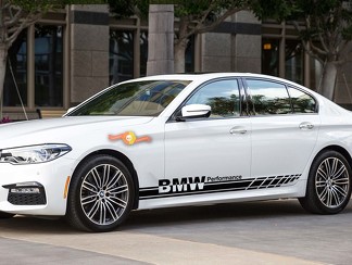 BMW Performance 2x Stripes laterales Vinilo etiqueta etiqueta BMW 1 3 5 7 Serie X4 x5 x6