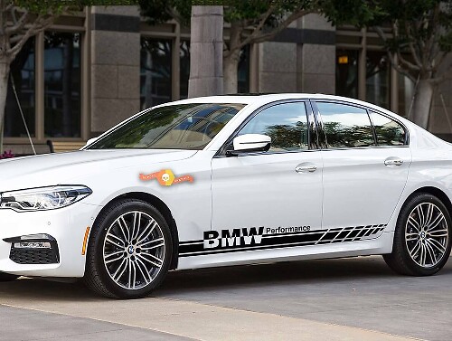 BMW Performance 2x StriPes StriPes Vinyl Sticker BMW 1 3 5 7 Serie X4 x5 x6

