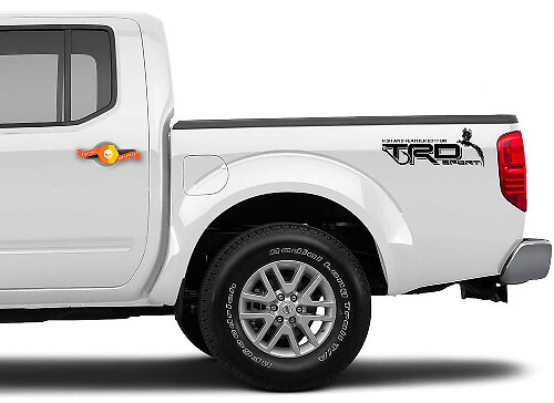 Juego de calcomanías de vinilo TRD Sport Fish & Feather para el reposabrazos de Toyota Tacoma Tundra