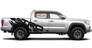 TRD RIPPED-Bed Graphics Juegos de calcomanías de vinilo para Toyota, camiones, calcomanías de vinilo personalizadas
