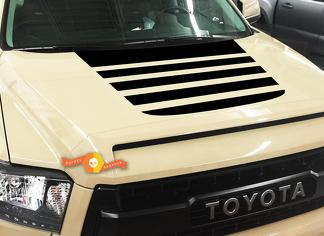 Toyota Tundra Truck 2014-2018 Calcomanía de rayas de vinilo opaca para capó
