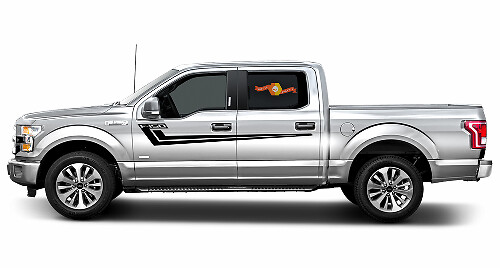 2X Ford F-150 HOCKEY side Vinyl Decals gráficos rally sticker 2017-2018
