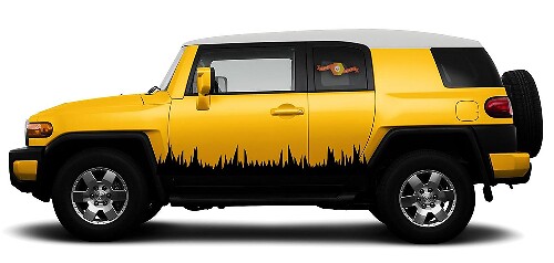 Vinilos adhesivos para puerta lateral Grass para Toyota FJ Cruiser