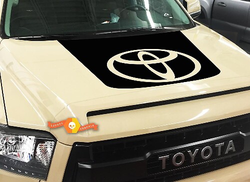 Vinilo Adhesivo para Logotipo de Capó en Negro para Toyota Tundra 2014-2018