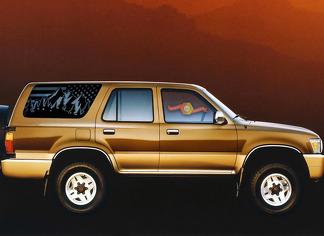 Toyota 4Runner Mountain Scene EE. UU. Bandera Calcomanías para ventana trasera 1990-1995
