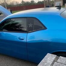 2 Dodge Challenger Ventana Texas bandera Vinilo Parabrisas Calcomanía Gráfico Pegatinas
 2