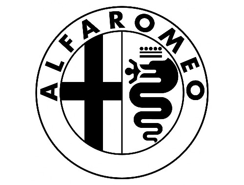 Pegatina de Vinilo Estilo Logotipo Alfa Romeo
