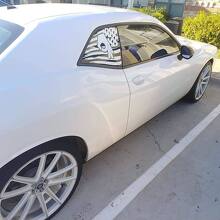 2 Dodge Challenger Ventana Custom US bandera Vinilo Parabrisas Calcomanía Gráfico Pegatinas
 2