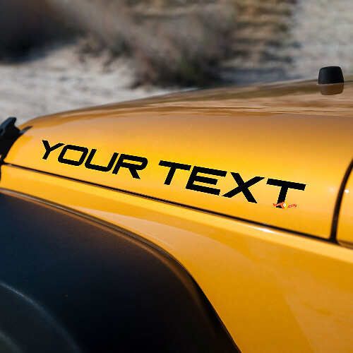 Calcomanías personalizadas de vinilo para capó para Jeep Wrangler YJ