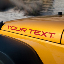 Calcomanías personalizadas de vinilo para capó para Jeep Wrangler YJ 3