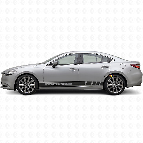 Kit de vinilo con franjas de paneles laterales de marca para Mazda 6