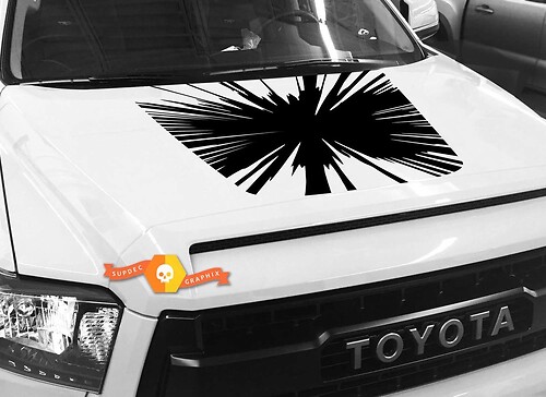 Pegatina Vinilo Capó de Cristal Roto para Toyota Tundra 2014-2018