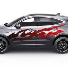 Jaguar E-Pace Side Flame Degradado Color Puertas Calcomanía gráfica Logotipo adhesivo
 2