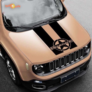 2015-2019 Rally Distressed star Renegade Jeep calcomanía de vinilo para capó Gráfico
